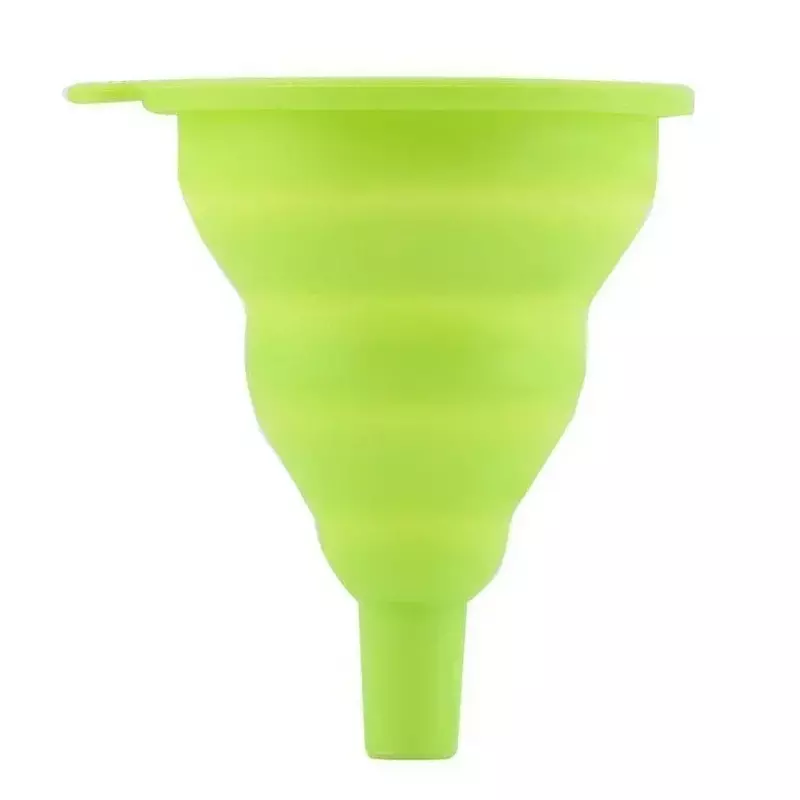 Mini Silicone Gel Foldable Collapsible Style Funnel Hopper Kitchen Tool
