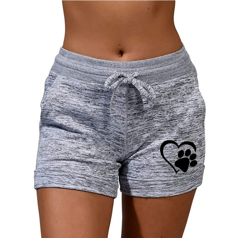 Women Fashion Soft and Comfy Activewear Casual Shorts with Pockets and Drawstring High Waist Sport Stretchy Shorts
