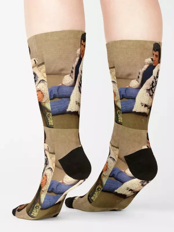 As meias Starsky Floral Soccer para homens e mulheres, meias camisola