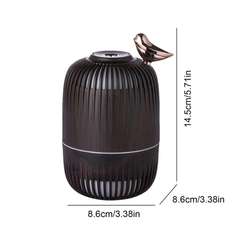 Desk Humidifier Birdcage Design Cool Mist Humidifier Mist Air Humidifier With Colorful Light Quiet Desk Air Humidifier For