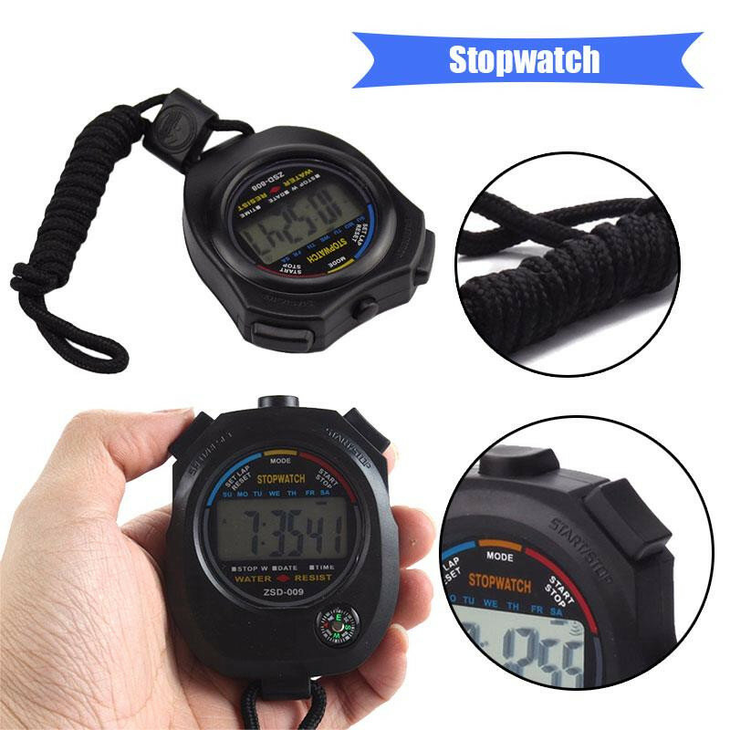 New Classic Digital Handheld Pocket Stopwatch Professional Digital Sport Stopwatch Lcd Timer Stop Watch Timer Cronometro