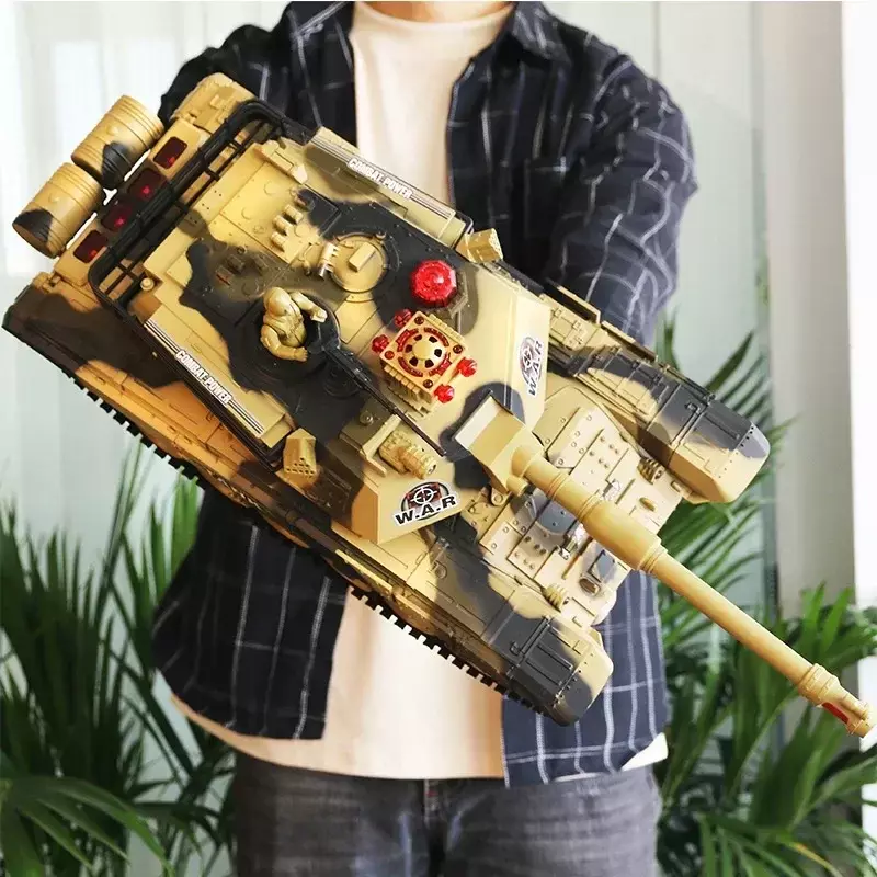 Super Large Remote-controlled Tank Battle Charging And Off-road Tracked Remote-controlled Vehicle Toy Gift For Boys