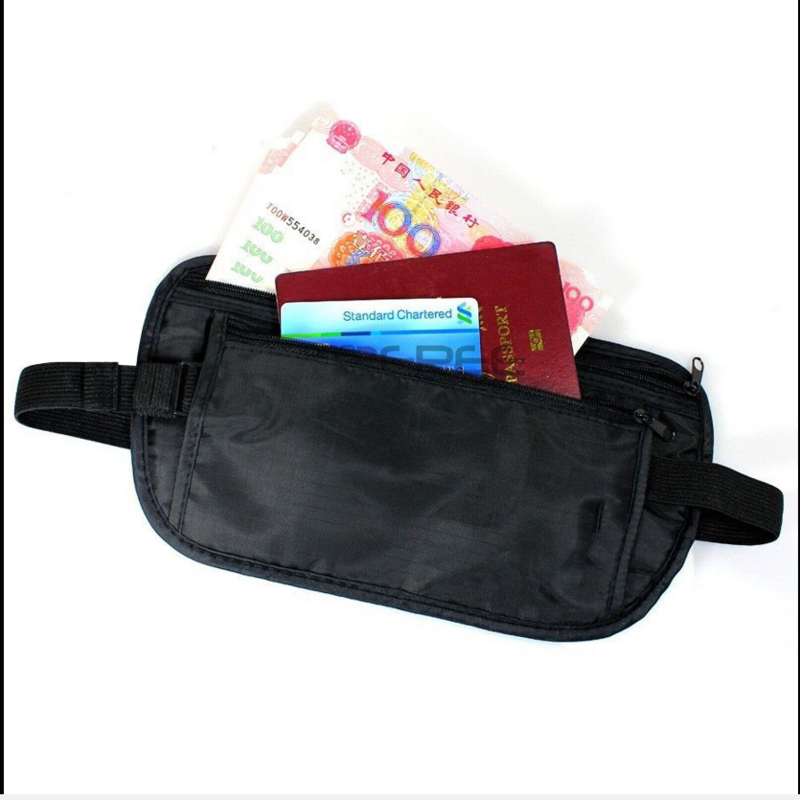 Esportes ao ar livre cintura saco impermeável anti-roubo invisível correndo cintura saco multi-função de viagem do telefone móvel carteira saco