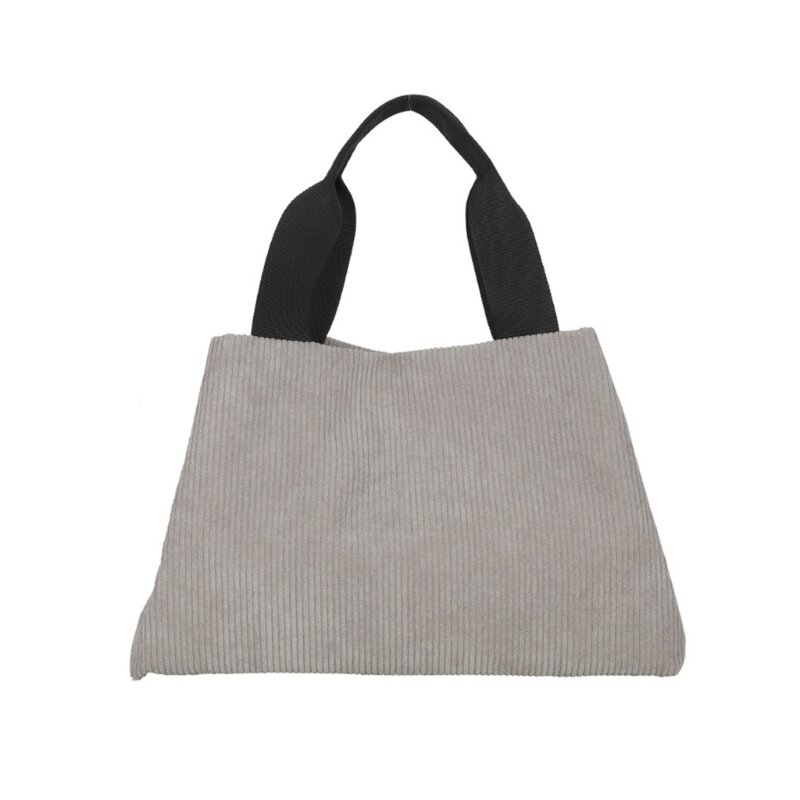 Mode sac fourre-tout sacs à main en velours côtelé sac à main sacs à bandoulière rétro sacs décontractés 066F