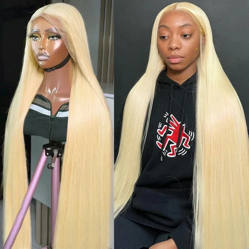 613 медово-блонд цвет 13x 4 кружевные передние человеческие волосы парики 13x6 HD прозрачный прямой передний парик на сетке бразильские Реми для женщин