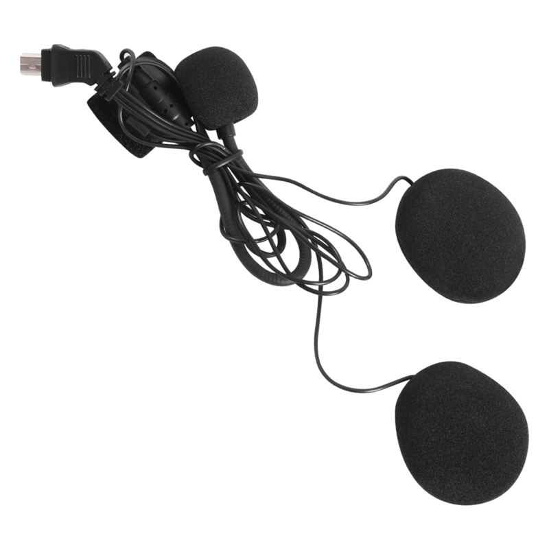 Auriculares Bluetooth para casco de motocicleta, micrófono, altavoz, accesorios para medio casco