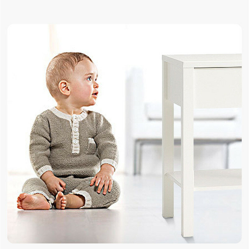 Strip sudut meja anti-tabrakan, pita lembut transparan anti-benturan sudut furnitur perlindungan keselamatan anak