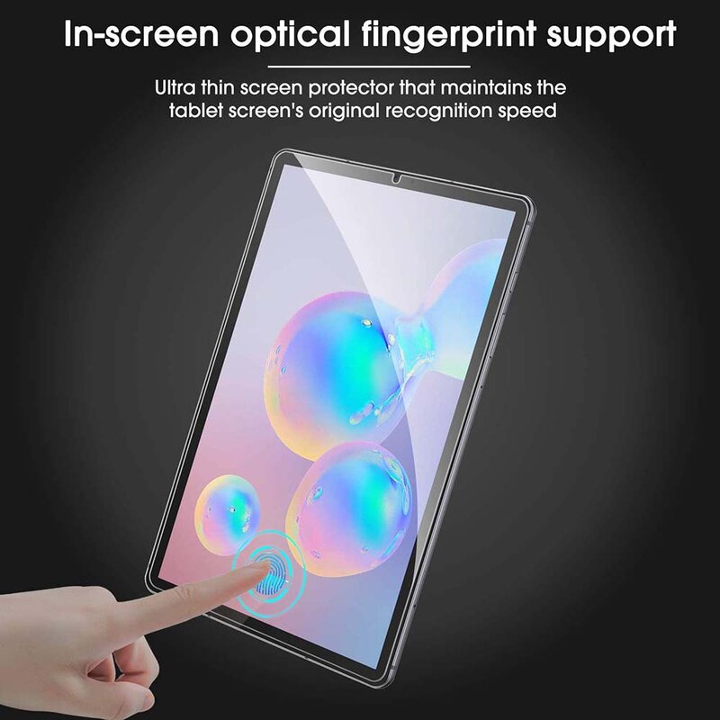 2Pcs Tempered Glass untuk Samsung Galaxy Tab A 10.1 2019 SM-T510 T515 Tablet Pelindung Layar SM-T515 Gelembung Gratis Film Pelindung