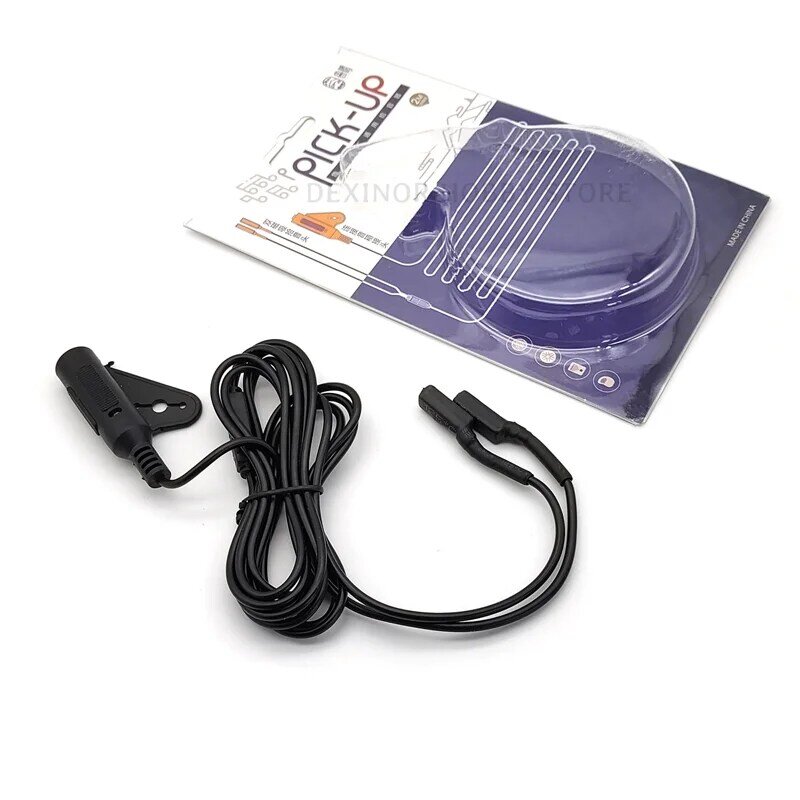2M Kalimba Pickup Field Recording Transducer Dual Magnetic Patch For Handpan Drum Contact Microphone Instruments Speaker Wire