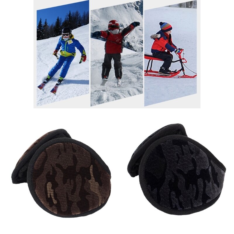 Simple Plush EarMuffs for Men and Kids Ear Warmer Headband for Winter Christmas New Year Gifts 28TF