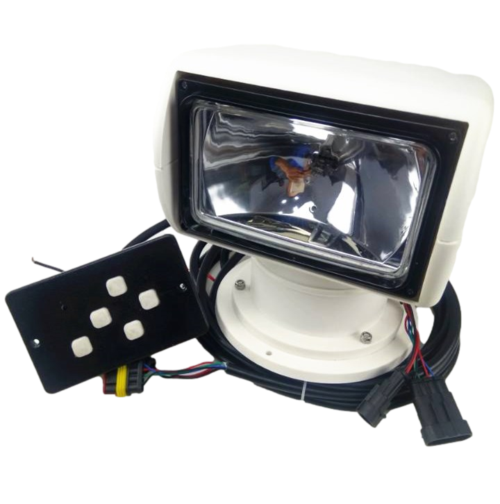 Luz portátil marinha da busca do halogênio, projetor do barco com controlo a distância, holofote impermeável, IP66, 12V, 24V