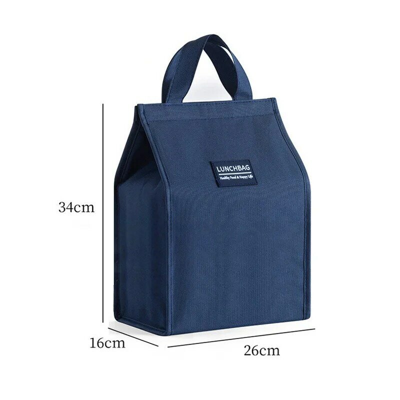 Bolsas de almuerzo con aislamiento térmico para mujer, organizador de caja Bento de tela impermeable Oxford, bolsa de almuerzo portátil, bolsa enfriadora, bolsas de almacenamiento de alimentos