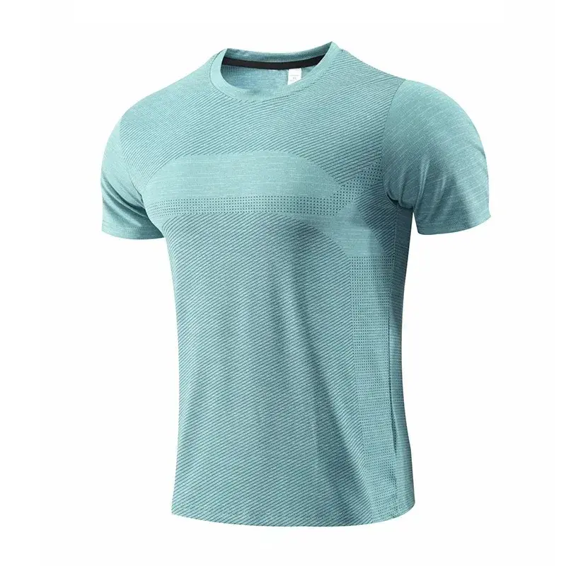 Мужская быстросохнущая Спортивная футболка Lemon с коротким рукавом, Джерси для тренажерного зала, футболка для фитнеса, тренировочная футболка для бега, Мужская дышащая спортивная одежда