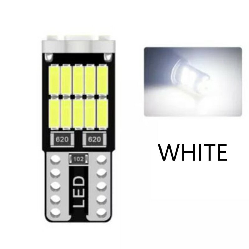 Ampoule LED blanche à faible consommation d'énergie, irradiation à 360 °, raccord universel, T10 26SMD, 12V DC