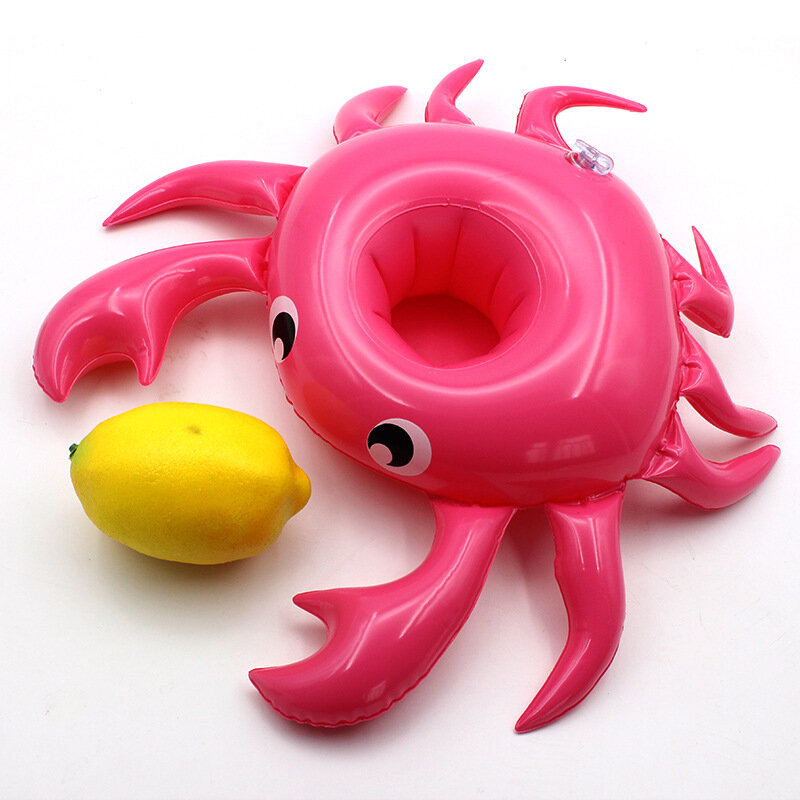 Mini fanny gonflable avec flamant rose rouge, porte-gobelet flottant, pour piscine, plage, jouet de fête, 15 pièces