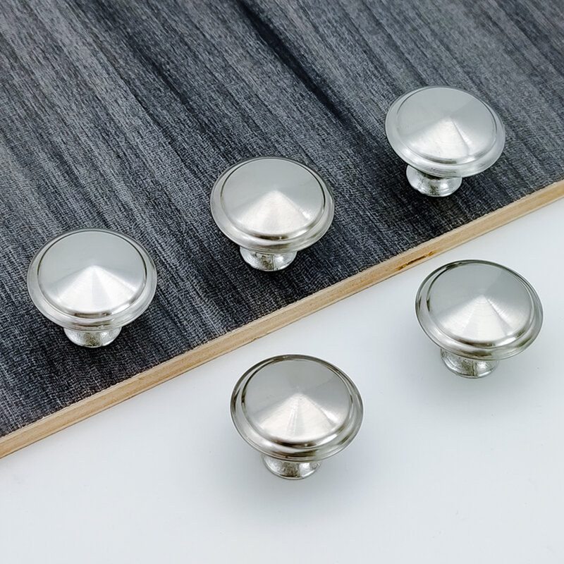 Maniglia per cassetto a foro singolo maniglia per porta in lega di zinco maniglia per mobili moderna e minimalista a forma di fungo, acciaio inossidabile solido