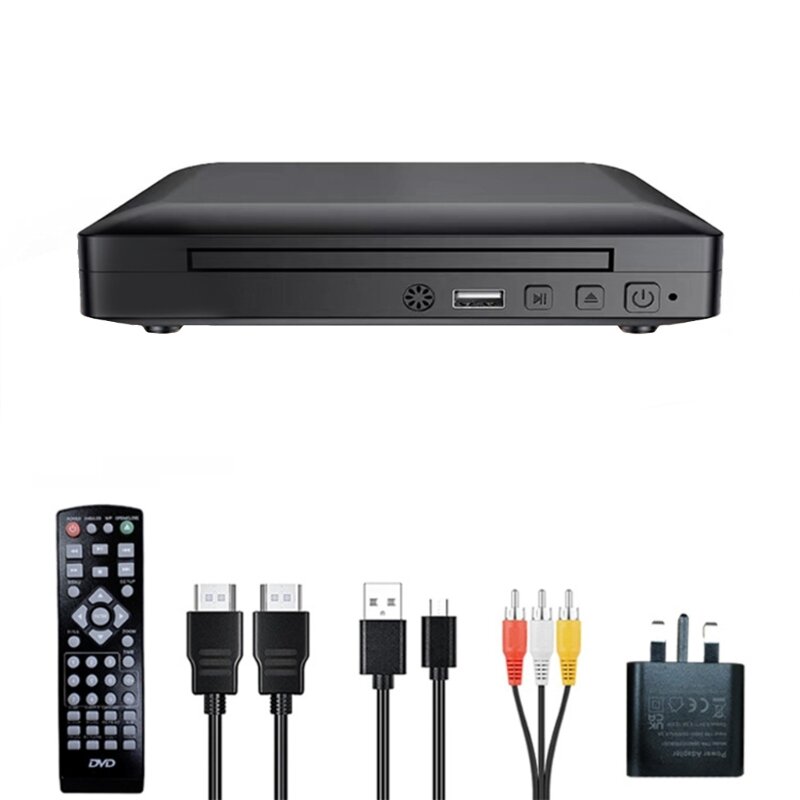 Reproductor DVD para Reproductores DVD 1080P Mini reproductor DVD con entrada USB remota