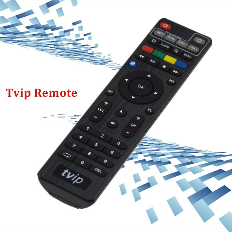Remote Control Seri TVIP Asli untuk Tvip525 Tvip605 Tvip530 Tvip V605 Kotak Tv Remote Control Tvip Warna Hitam Tanpa BT