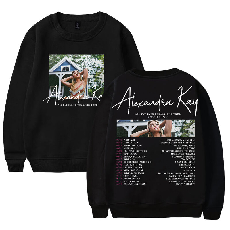 Alexandra Kay All I've Ever Known Tour 2024 Merch Crewneck Long Sleeve Streetwear Men Women Sweatshirt Fashion Clothes