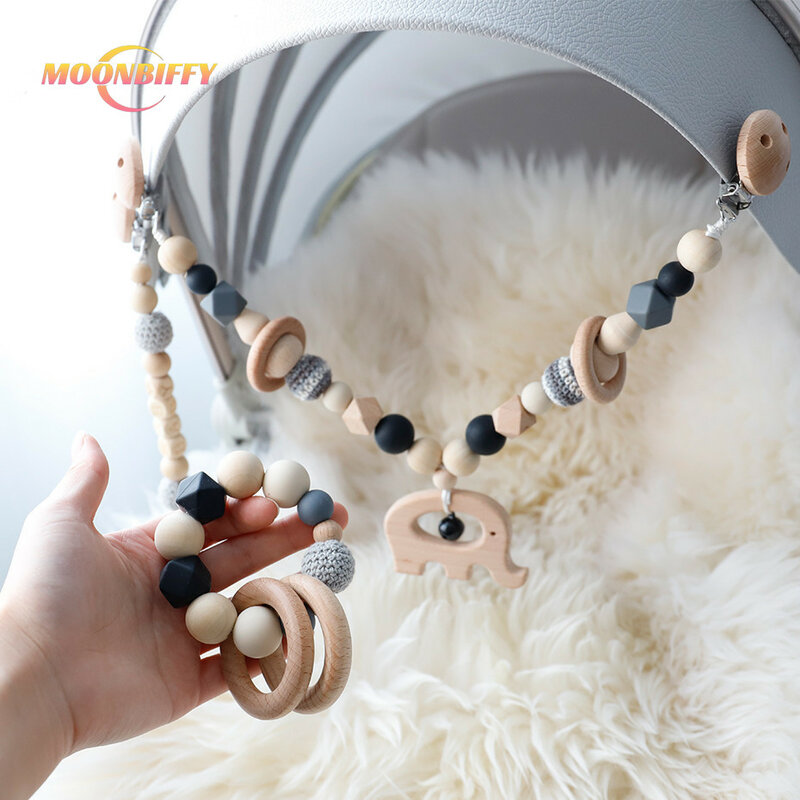 赤ちゃんのための木の歯がためリング,象の形をした吊り下げガラガラ,さまざまなモデル