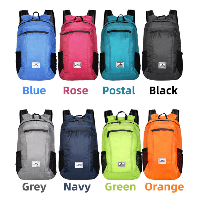 Mountaineering Bag 18L Portable Foldable Backpack Ultra Light Outdoor Mountaineering Cycling Travel Backpack Hiking Day Bag