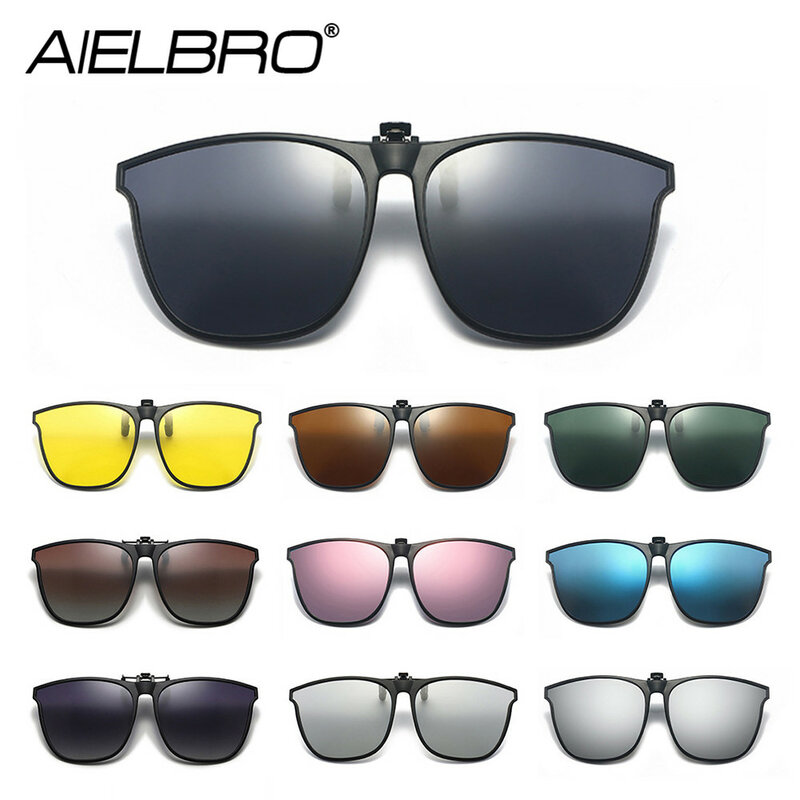 نظارات شمسية رجالية من AIELBRO 2022 نظارة بعدسات مستقطبة للرجال نظارات شمسية بمشبك للرؤية الليلية للقيادة نظارات شمسية للرجال