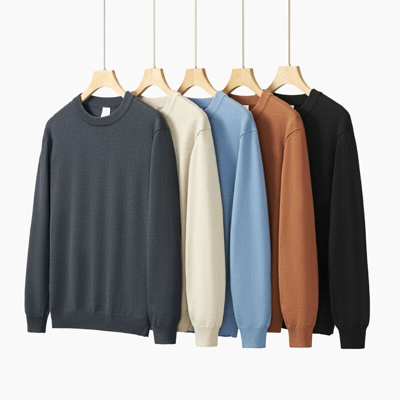 Однотонный свитер для мужчин и женщин, модные простые базовые пуловеры в японском стиле с длинным рукавом и круглым вырезом, повседневные свободные топы в стиле унисекс, осень