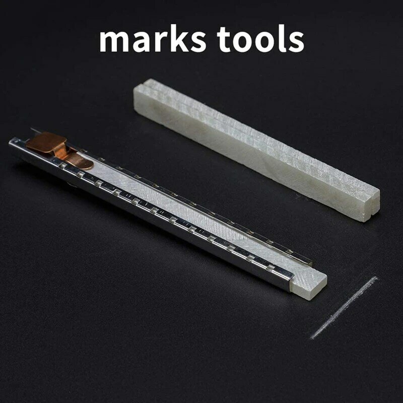 مجموعة علامات حجر صابوني مستديرة مسطحة ، قلم ذكي للعلامات على الفولاذ ، أدوات لحام الألومنيوم