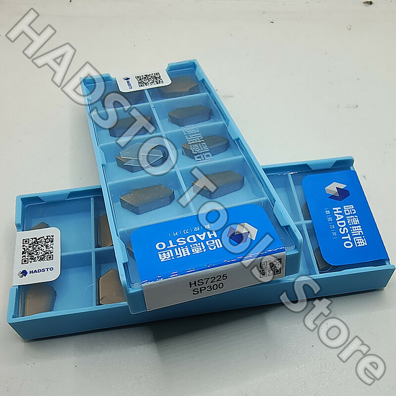 HADSTO CNC 카바이드 인서트, SP300 HS7225, SP300, 3.0mm, 싱글 헤드 슬롯 인서트, 스테인레스 스틸용 컷 오프