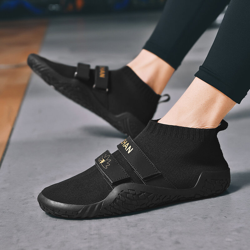 Nowe buty Unisex buty zapaśnicze marki do podnoszenia ciężarów dla par gumowe podpierające martwe buty designerskie męskie buty przysadziste