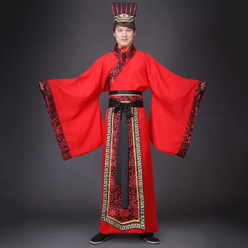 Disfraz de Navidad para hombre y mujer, traje de talla grande, Hanfu chino antiguo, fantasía, Adulto, Halloween