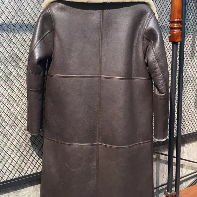 Зимняя одежда Tcyeek, женские длинные шубы из натуральной овечьей шерсти, женская утепленная куртка из натуральной кожи, оригинальная искусственная кожа