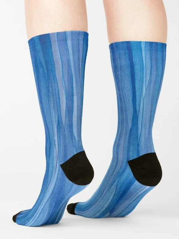 Blaue Adventurine Wasserfall Socken Kinder neu in Herren Socken Frauen