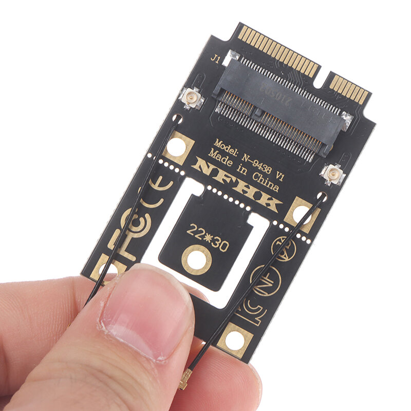 M.2 NGFF na Mini PCI-E (PCIe + USB) Adapter do M.2 Wifi bezprzewodowa karta Wlan Intel AX200 9260 8265 8260 do laptopa