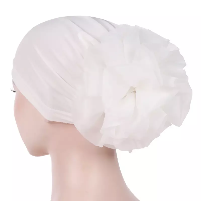 2021ใหม่สตรีหมวก Liner ผ้าไหม Headwear Head Wrap อุปกรณ์เสริมผม Turban