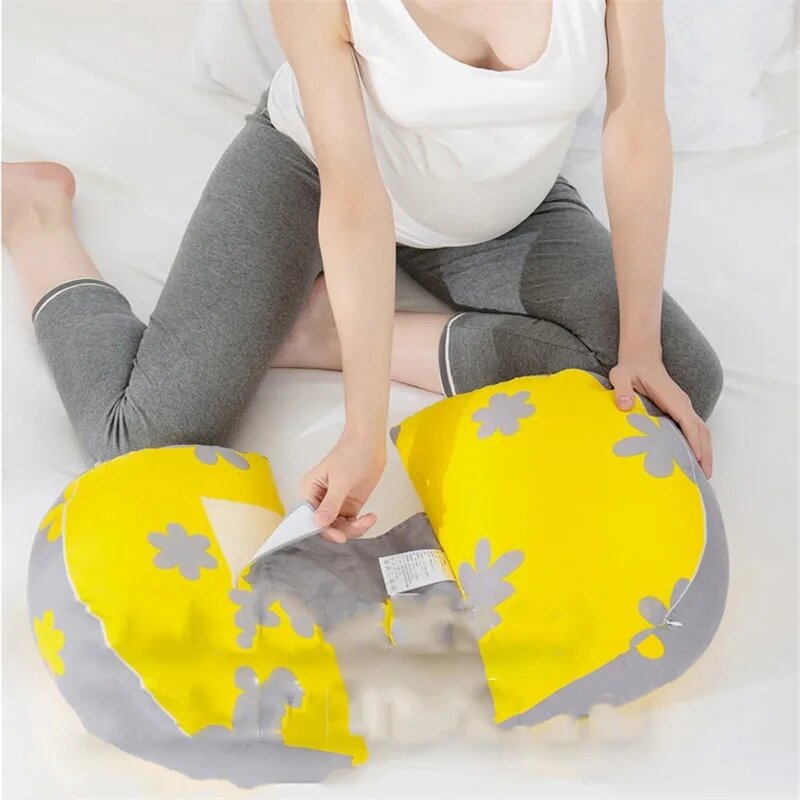 1 sztuka poduszka ciążowa w kształcie litery U, wielofunkcyjna poduszka do spania dla kobiet w ciąży poduszka z wcięciem ciąży