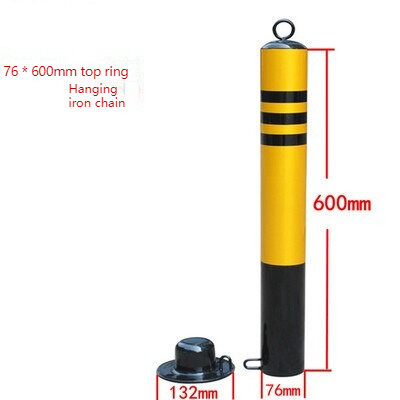 LHX-HD-LZ 76 * 600 parking lock reflective warning column isolation column parking pile movable road pile top with circle