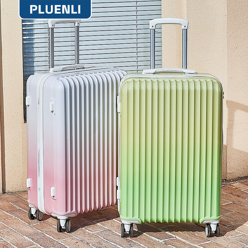 PLUENLI Suitcase Boarding Women 4 Universal Wheel Trolley Case Password Lock Wear-resistant Thick Sturdy Men Travel Luggage Case