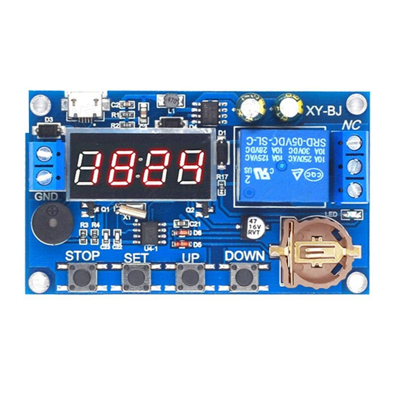 Módulo de relé temporizador en tiempo Real, interruptor de retardo de sincronización, Control de 5V CC, sincronización de reloj, Control de modos múltiples