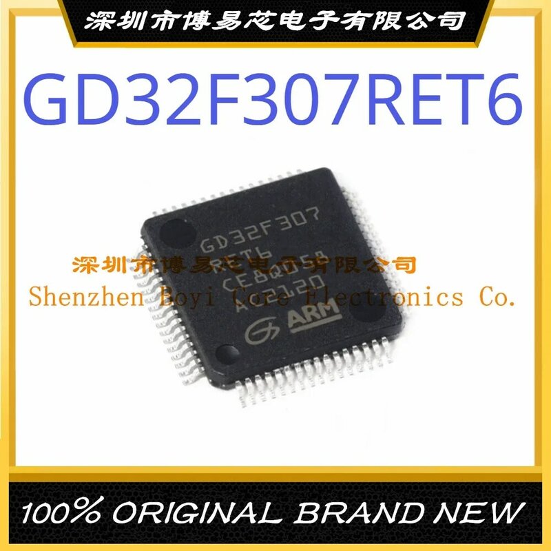 GD32F307RET6 Pakket LQFP-64 Arm Cortex-M4 120Mhz Flash: 512KB Ram: 96KB Mcu (Mcu/Mpu/Soc)