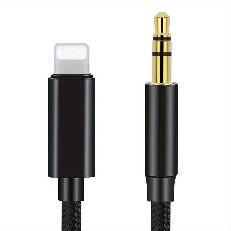 Kabel rozdzielacza Audio Aux Lightning do głośnika 3,5 mm, adapter słuchawkowy do głośnika samochodowego do iPhone'a 14 13 12 11 Pro do IOS 14 i nowszych
