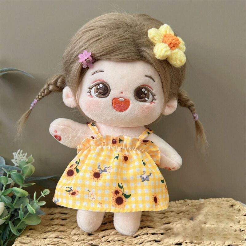 20cm Baumwoll puppe schöne Prinzessin Kleider Plüsch Puppen Kleidung niedlichen Cartoon Rock Mode Kleider für Exo Idol Puppen Zubehör
