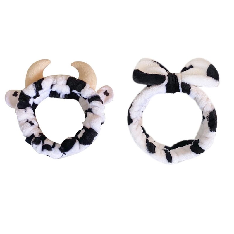 Elastic Spotted Pattern Headbands Girl  Animals Horn Hair Band Headwear
