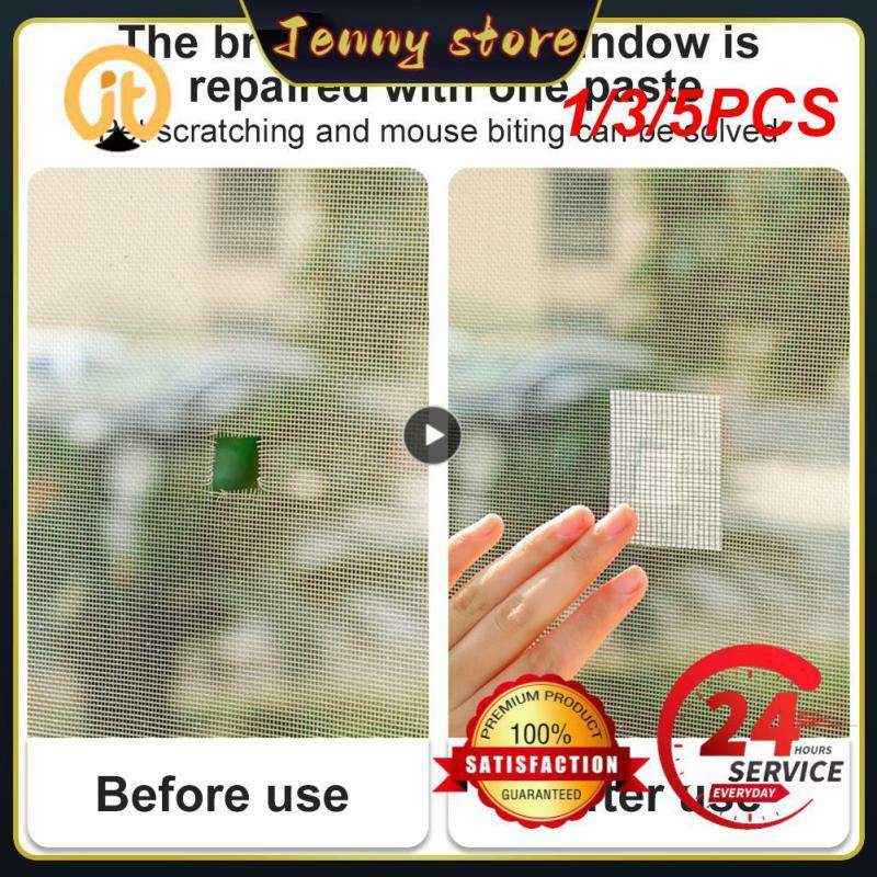 Malla antimosquitos para reparación de ventanas, 1/3/5 piezas, parche impermeable, autoadhesivo