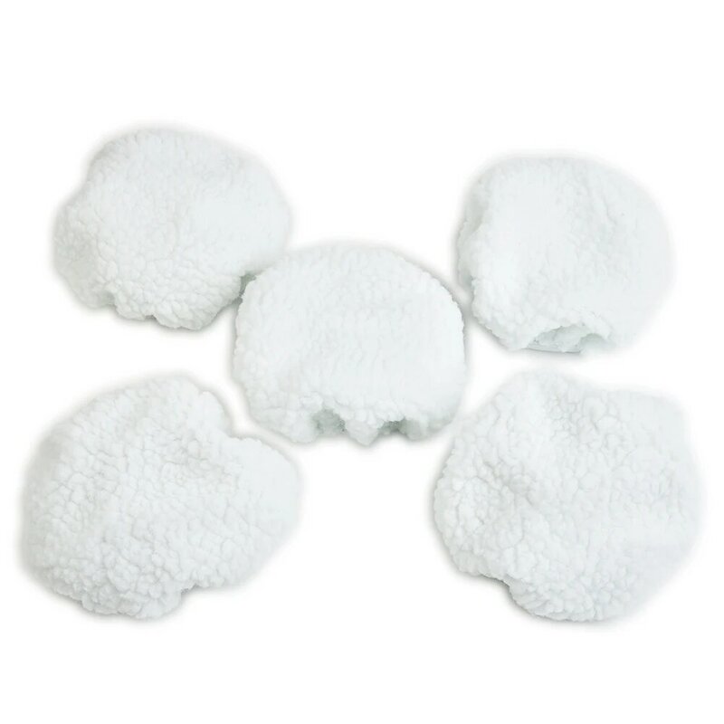Premium utili nuovissimi tamponi per lucidatura auto portatili durevoli di alta qualità 5 pezzi tampone cofano riutilizzabile in morbida lana
