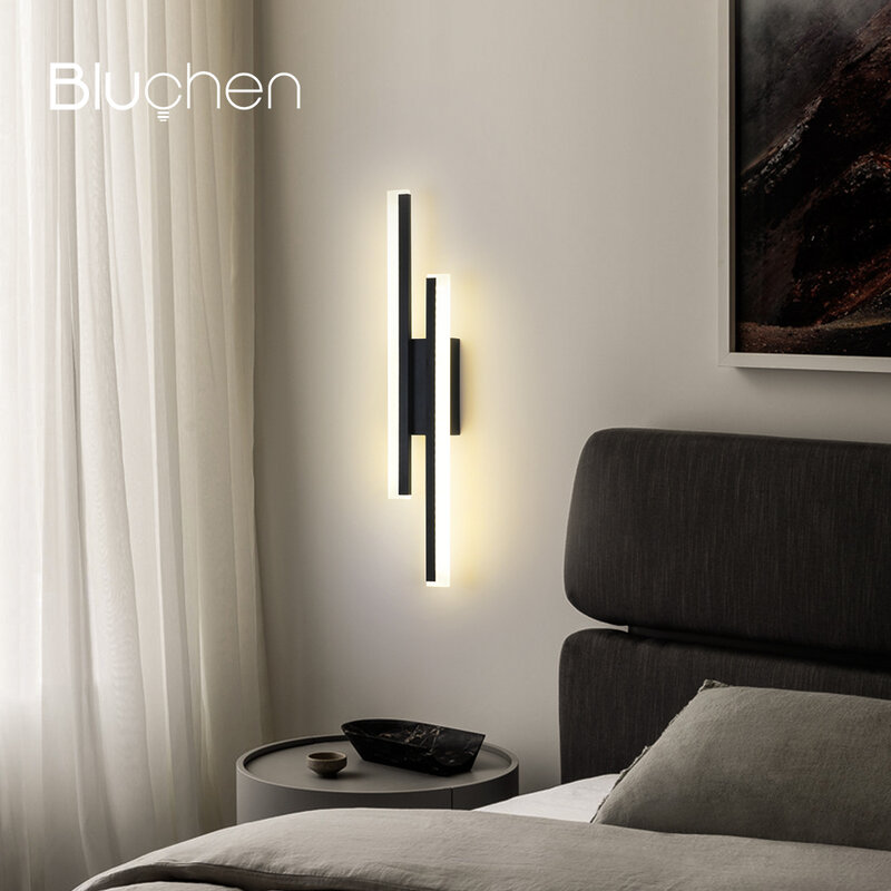 Moderno conduziu a luz de parede para casa sala estar quarto arandela luz da lâmpada acrílico corpo ao lado da lâmpada nordic luminária parede