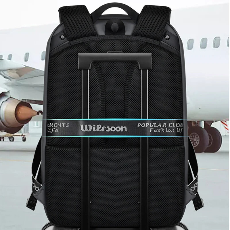 Niche Design Waterproof Backpack for Men 15.6 Inch Laptop Backpack Expandable Multifunctional Business Travel Bags USB Charging