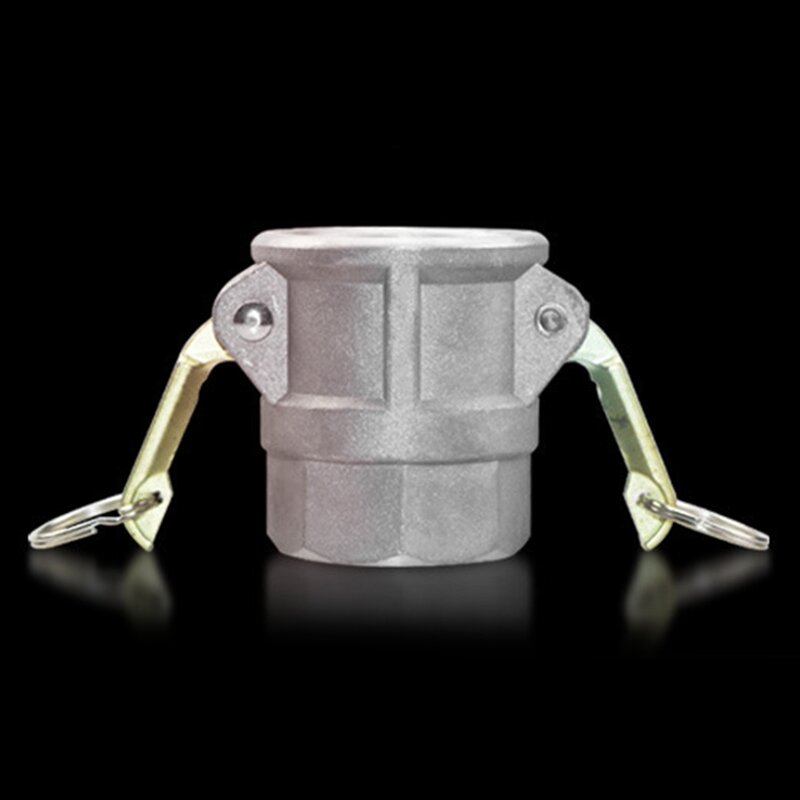 Kamera Fitting kunci Cam Cast gravitasi aluminium dan Fitting selang alur dengan pegangan kuningan tugas berat (2 inci, D)