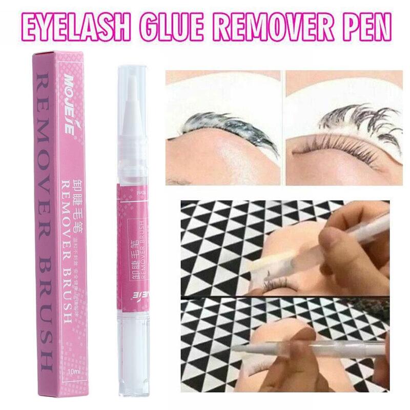 5pcs False Eyelash Glue Remover Non-irritating Quick Drying Adhesive Transparent Gel Eyelash Extensions Glue Remover Pen Make