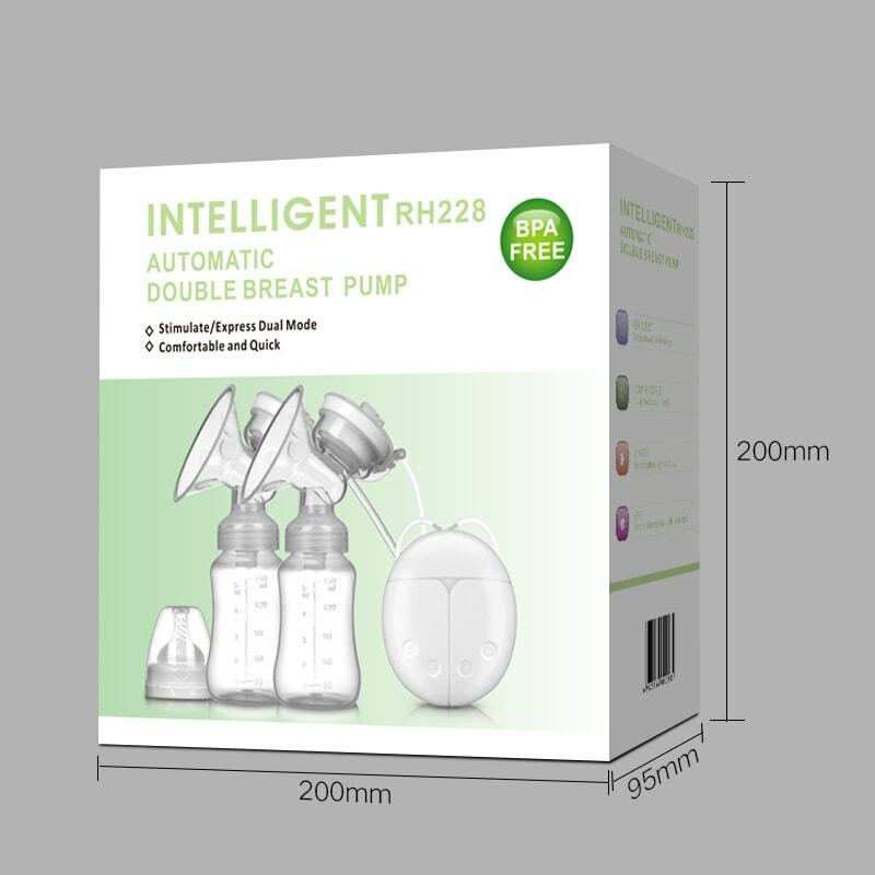 Bomba de mama silenciosa automática para mãe e bebê, masturbação elétrica bilateral, roxa berry coelho, dispositivo de ordenha